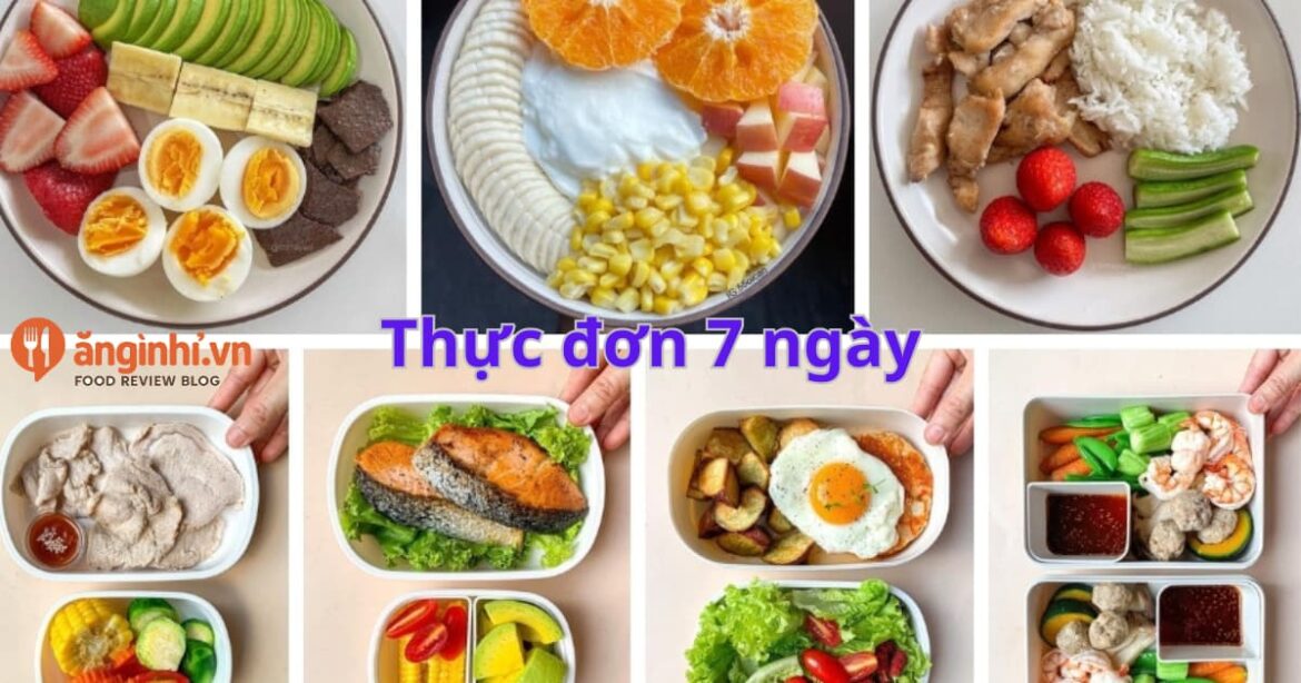 Thực đơn 7 ngày trong tuần