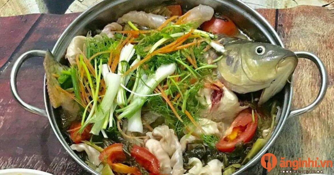 Lẩu cá chép om dưa