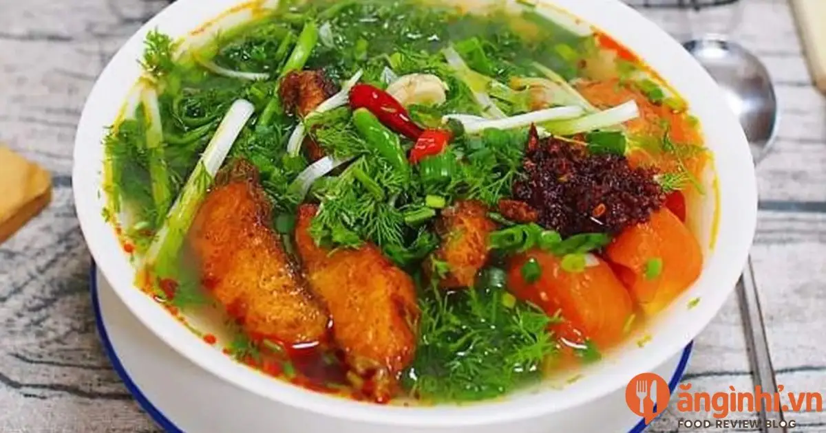 Canh cá rô đồng