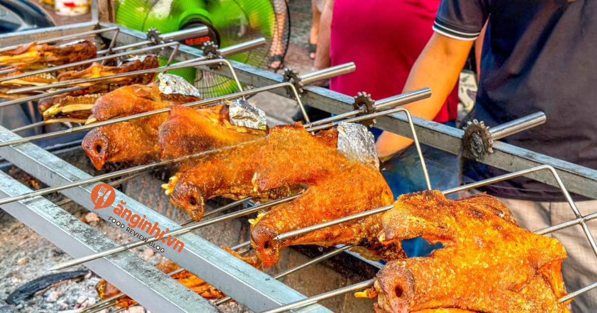 Má heo nướng da giòn thơm ngon giòn rụm