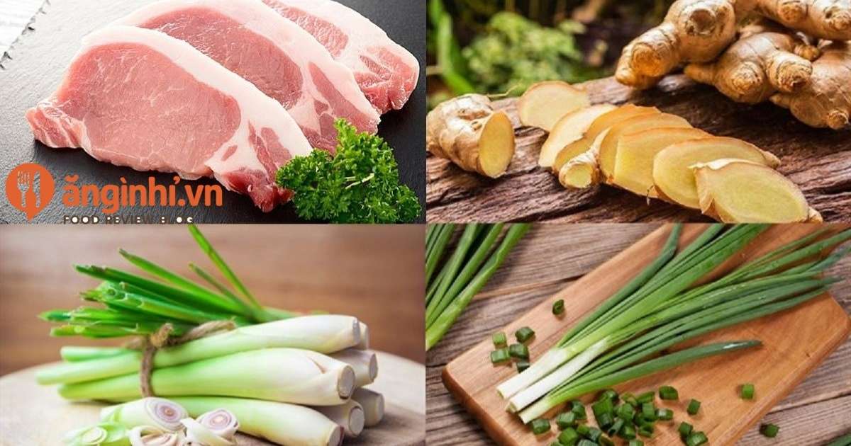 Thịt heo hấp gừng